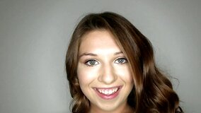 Amateur joyful girl proves that she could be a porn actress