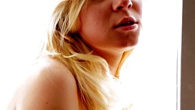 A blonde is into anal and she is also into sucking a large dick