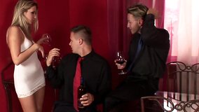 Stunning Russian blonde gets her holes rammed by some gentleman
